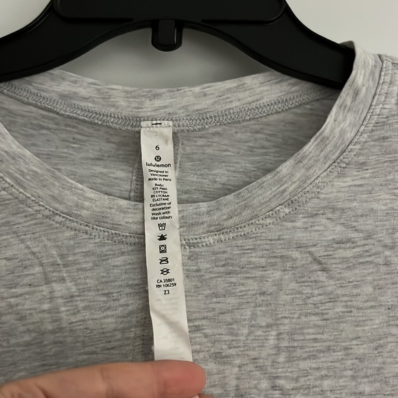 LULULEMON TIME TO RESTORE LONG SLEEVE HEATHER GRAY - Picture 4 of 7